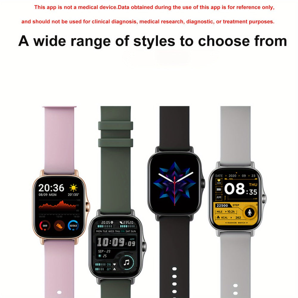 Smartwatch with Pedometer, Calorie & Distance Tracker, Customizable Watch Faces, Call & SMS Alerts, Multi-Sport Modes – Unisex Android