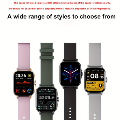 Smartwatch with Pedometer, Calorie & Distance Tracker, Customizable Watch Faces, Call & SMS Alerts, Multi-Sport Modes – Unisex Android