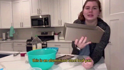 Pullman Loaf Pan with Lid, Extra Large 12.3x4.7x4.3 Inch Sandwich Bread Pan with Vent Holes