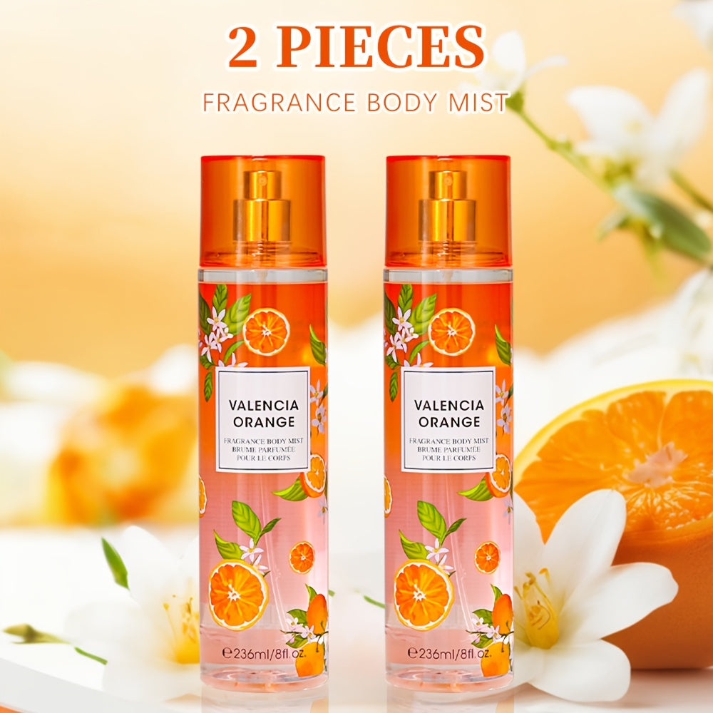 Two-Piece Fruit Scent Body Mist Set, 8 fl oz / 236ml Bottles in Nine Exact Matching Scent Options