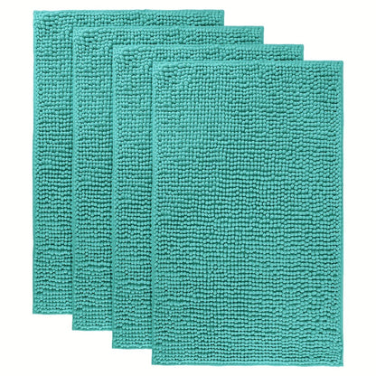 Chenille Bath Rug Extra Thick Bathroom Mat, Multiple Sizes & Colors for Entryways, Bedrooms and Living Spaces