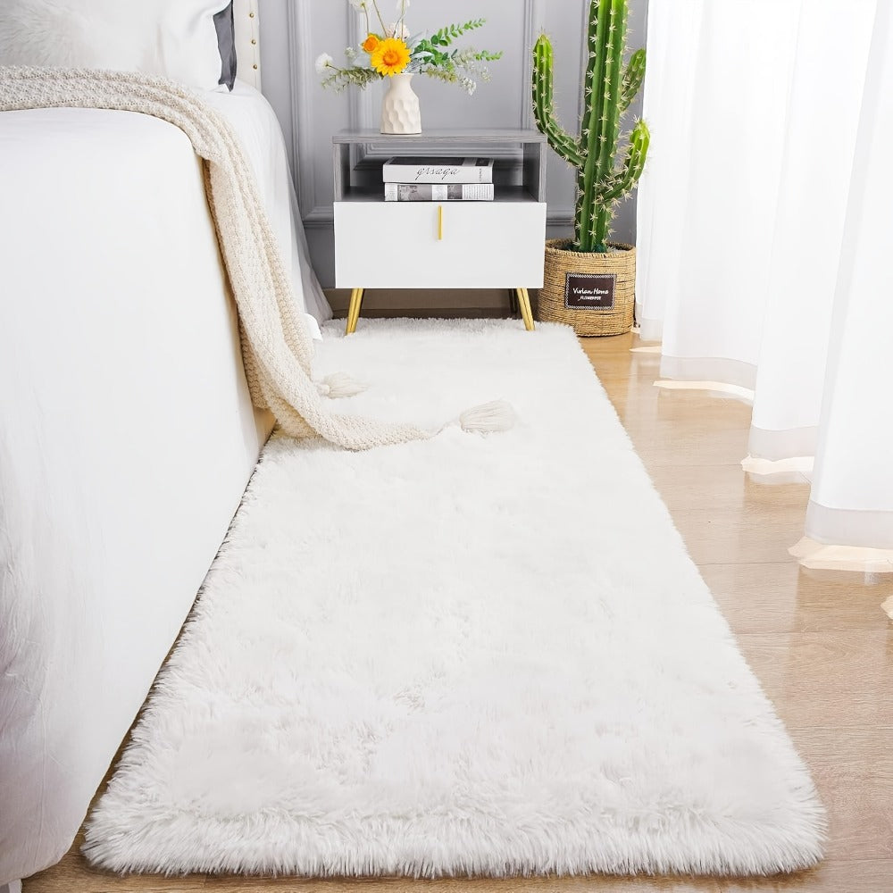 Area Rug Fluffy Tie-Dye Machine-Woven Mat at 1000 g/m² in Eight Colors and Three Indoor Sizes