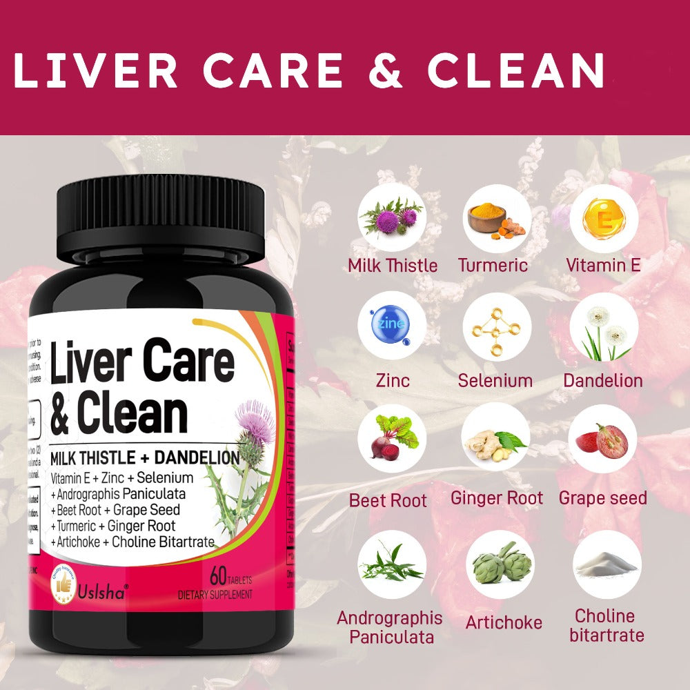 Milk Thistle Turmeric & Beetroot Liver Support Capsules for Bath Time, Home Spa and Personal Care