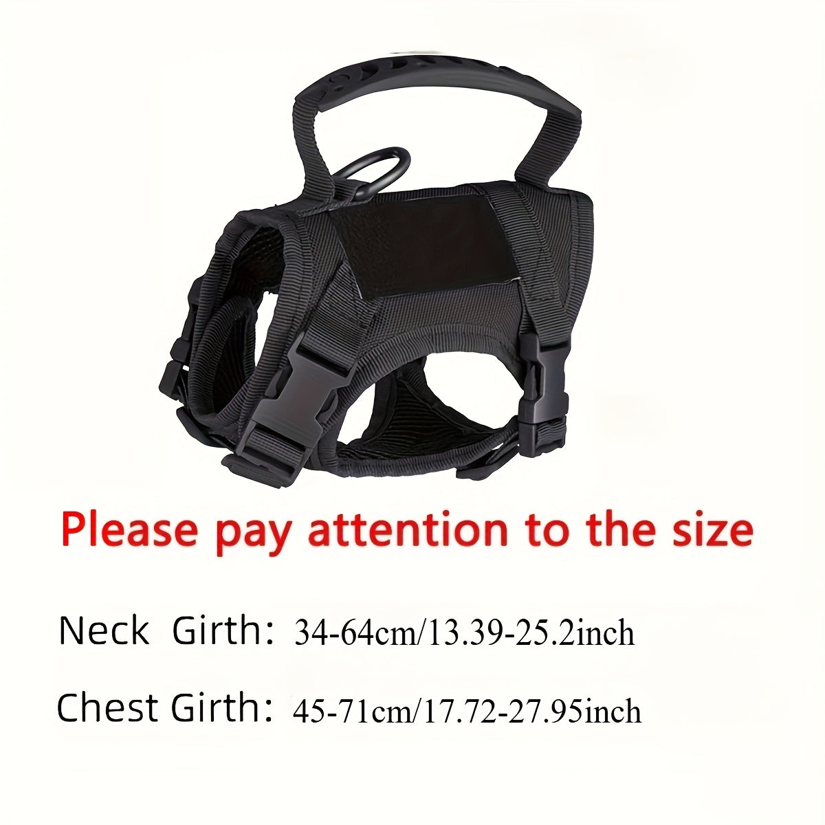 Cat Tactical Vest Harness Adjustable 600D Chest Strap for Cats & Puppies – Escape-Proof Training Vest Harness in Black Khaki Red Rose Red