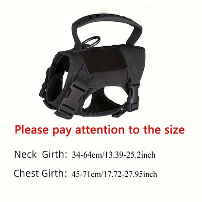Cat Tactical Vest Harness Adjustable 600D Chest Strap for Cats & Puppies – Escape-Proof Training Vest Harness in Black Khaki Red Rose Red