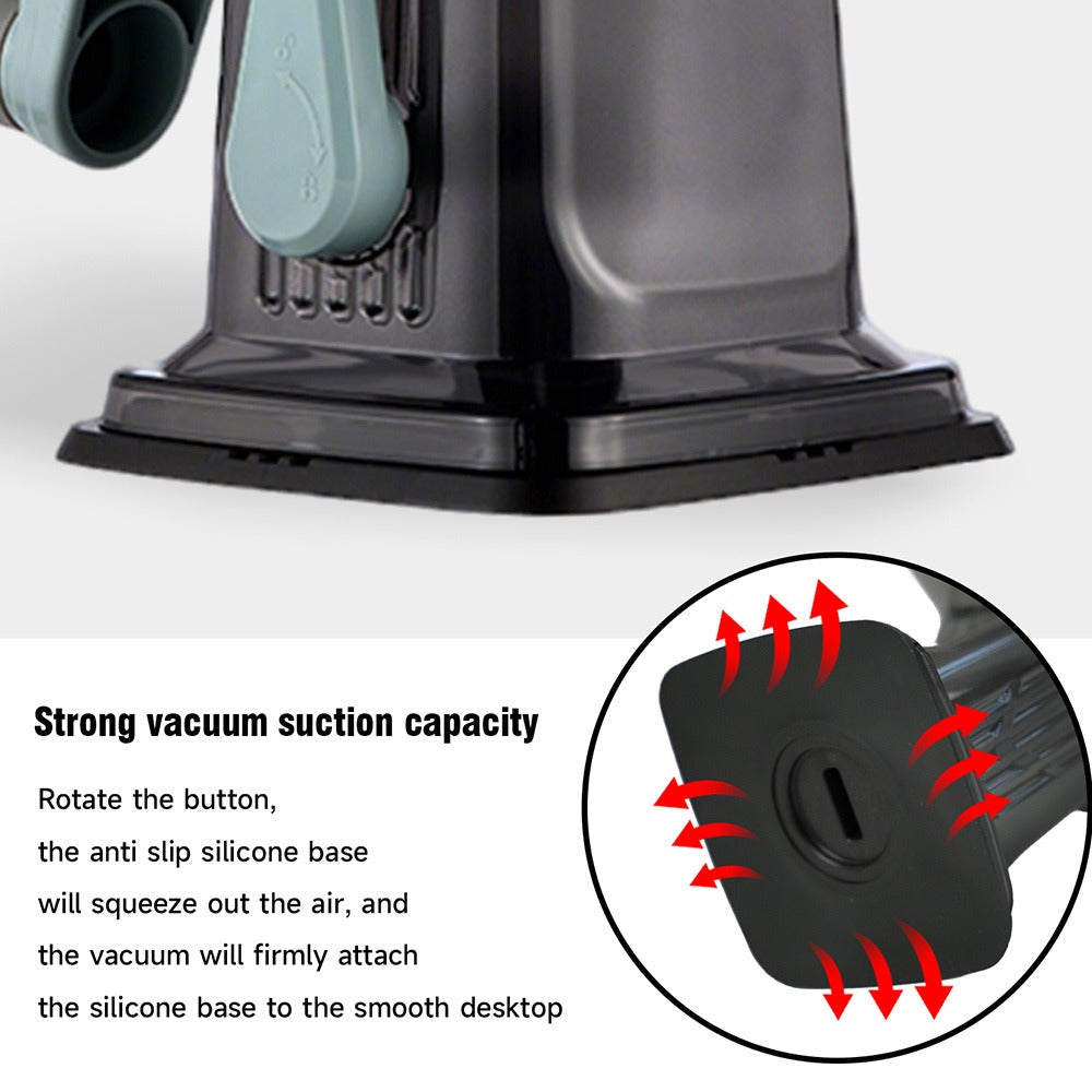 Rotary Vegetable Chopper Cheese Grater 5 Interchangeable Drum Blades Suction Base Handle for Cheese Vegetables Nuts Slicing Shredding