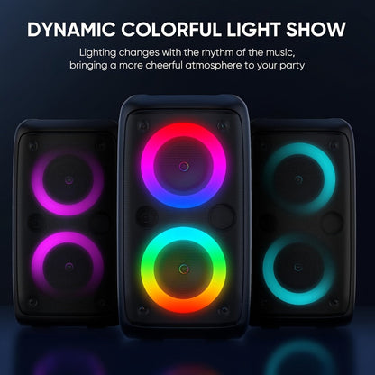Karaoke Machine with LED Lights Bluetooth Speaker PA System for an Everyday Personal Care Routine