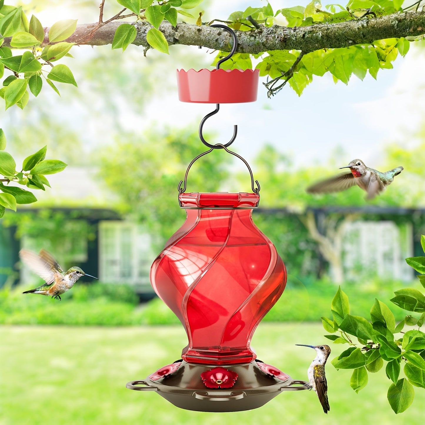 Hummingbird Feeder for Garden, Yard and Pest Management, with the Listed Configuration, for Everyday Use and Organized Storage