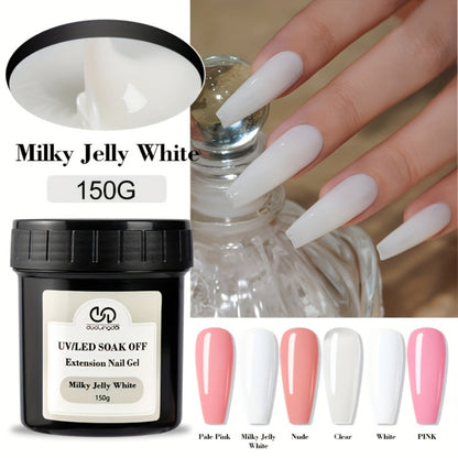 Builder Gel for Nail Extensions 150g Apex Strengthening Kit 13 Shades Clear White Pink Nude Milky Jelly Salmon UV LED Cure Professional