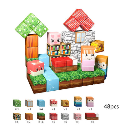 Magnetic Blocks STEM Building Toys for Kids 48/54/64/100/102/108pcs, Sensory Magnetic Tiles Set for Boys Girls Ages 3 4 5 6 7 8 9 10