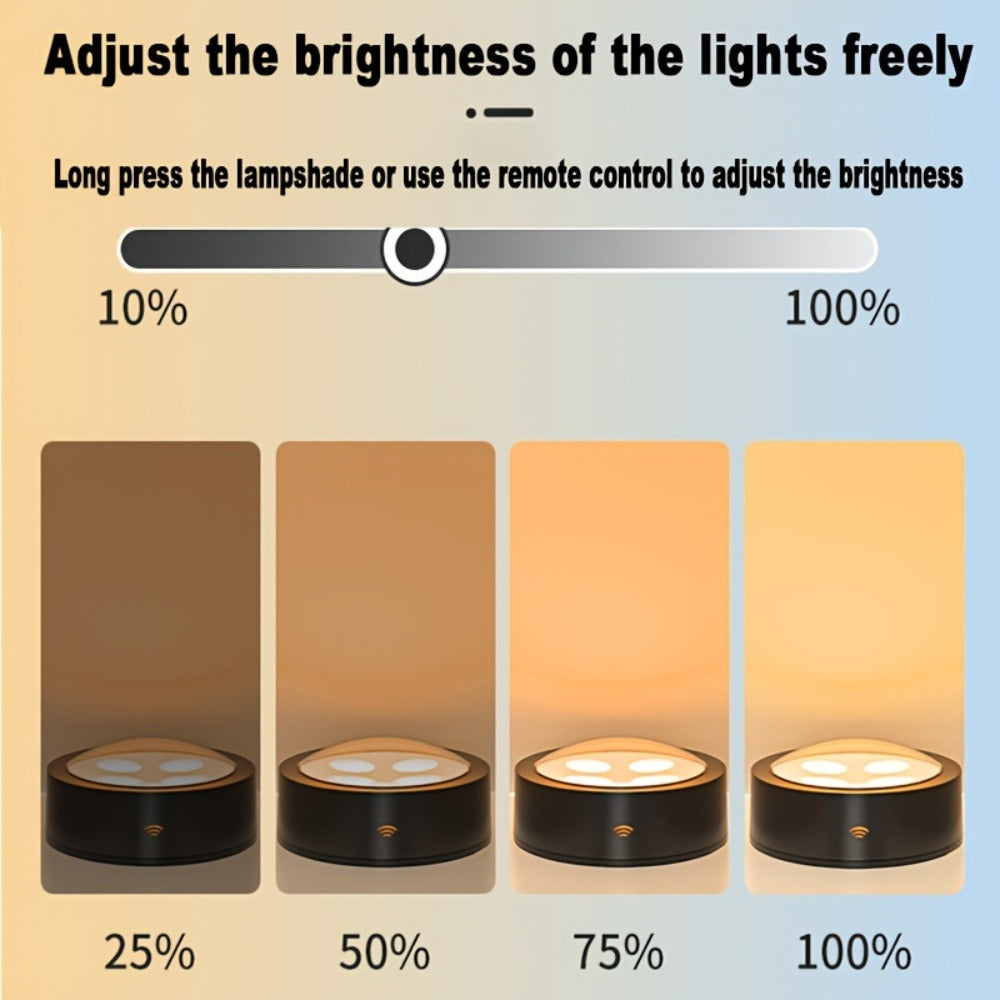 Battery Operated Picture Lights 3-Pack, Magnetic Painting Light with Remote & Timer, 3 Lighting Modes Dimmable Wireless Wall Puck Lights