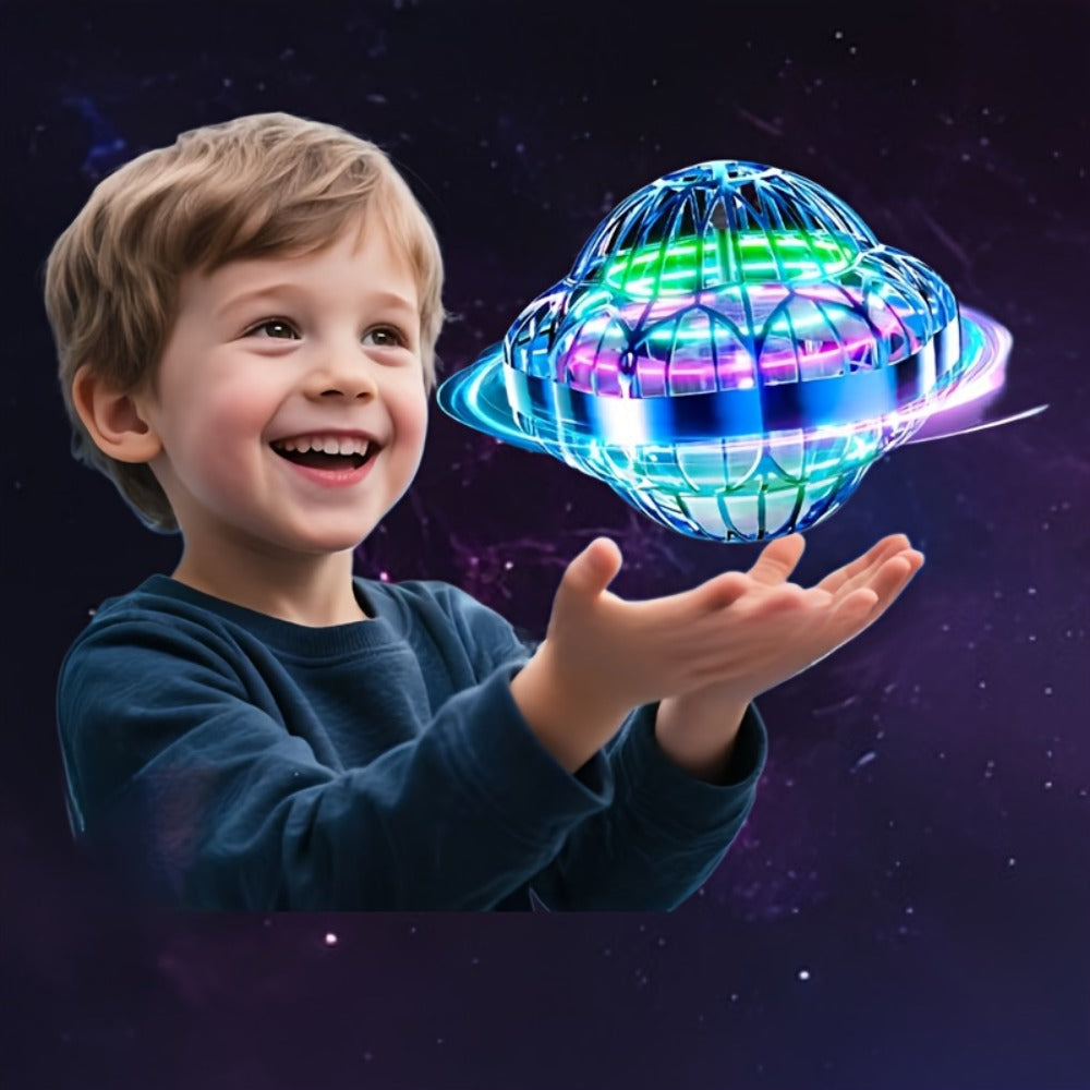 UFO Flying Ball Toy Smart Sensor Hovering Drone Hexagonal Spinning Saucer with the Listed Color, Size or Set Options for Everyday Use