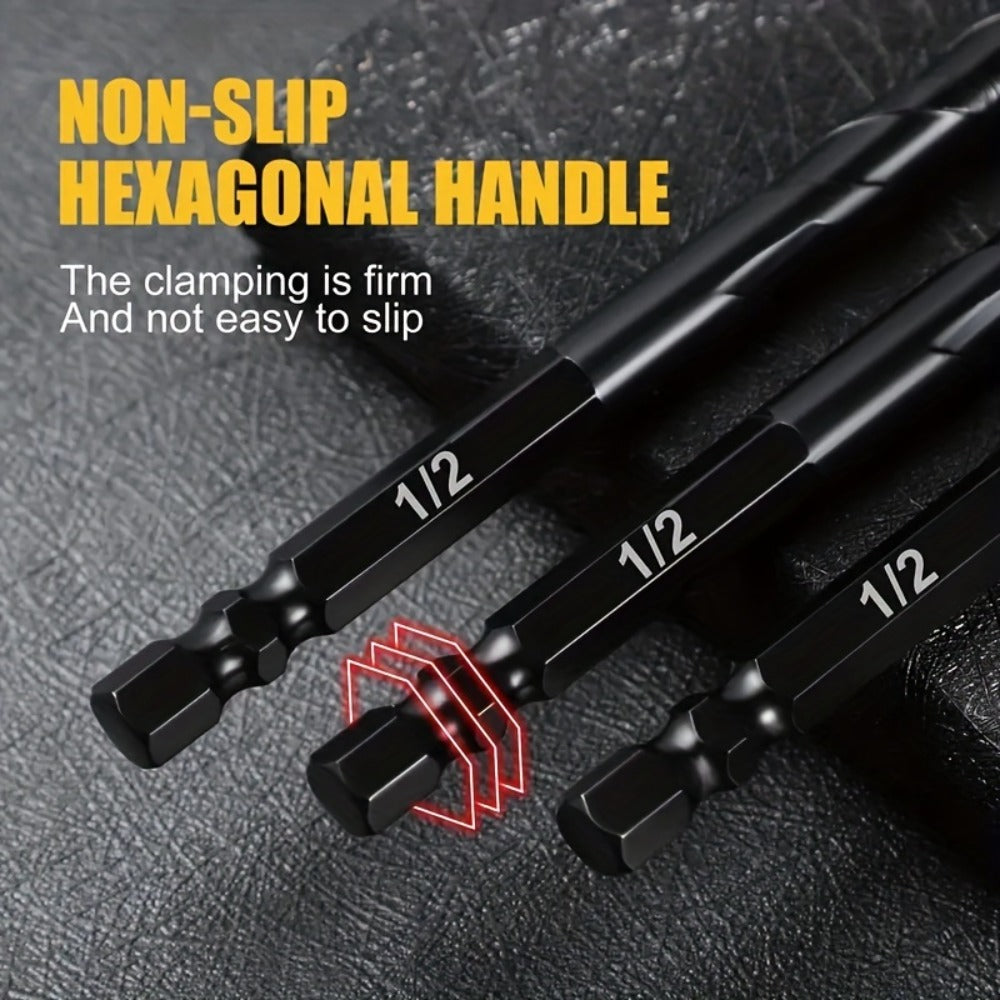 Masonry Drill Bits Set 10pcs, Tungsten Carbide Tip Drill Bits for Tile, Brick, Glass, Ceramic, Concrete