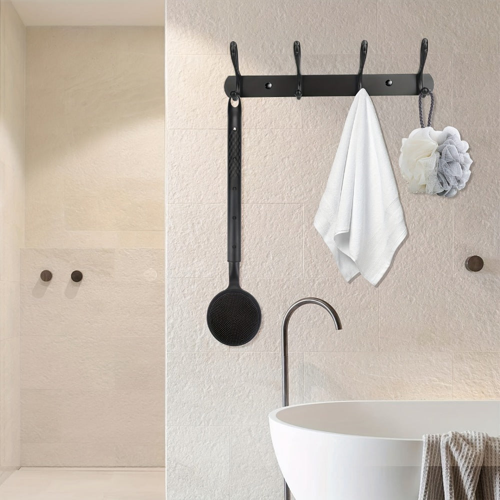 Long Handle Bath Brush Extendable 40-60cm Back Scrubber Dual-Sided Exfoliating Body Brush, for Bath Time, Home Spa and Personal Care