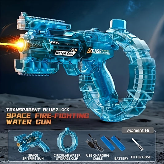 Rechargeable Transforming Electric Water Blaster with LED Muzzle Light and Blue or Blue Spec2 Option