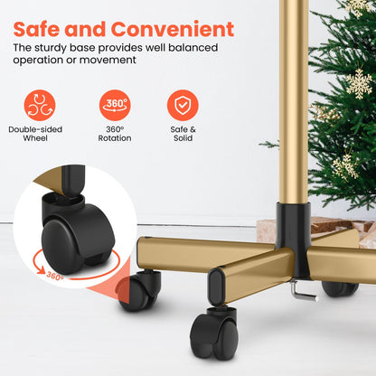 Rolling Salon Tray Cart on Wheels Adjustable Height 17.9x12.8 Inch Mobile Stylist Tray Table for Spa Tattoo Studio Blowdry Bar Aesthetic