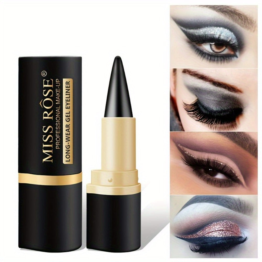 Waterproof Black Eyeliner Pencil Set 3pcs, for Makeup, Travel and Everyday Vanity Use, with the Listed Configuration