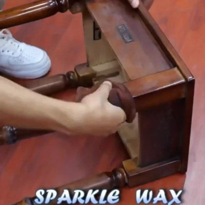 Beeswax Wood Polish, Liquid Furniture Wax for Floors, Desks & Cabinets, Gloss, Multi-Surface Wood Restorer with Sponge