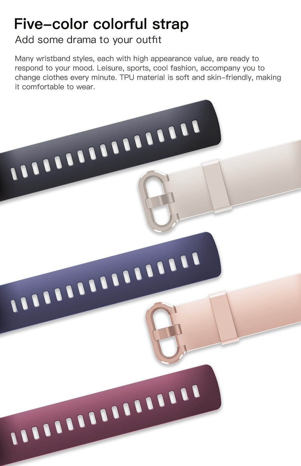 AMOLED Smart Band 1.1" Always-On Display, 14-Day Battery Life, 25 Sport Modes, Heart Rate & Sleep Tracker