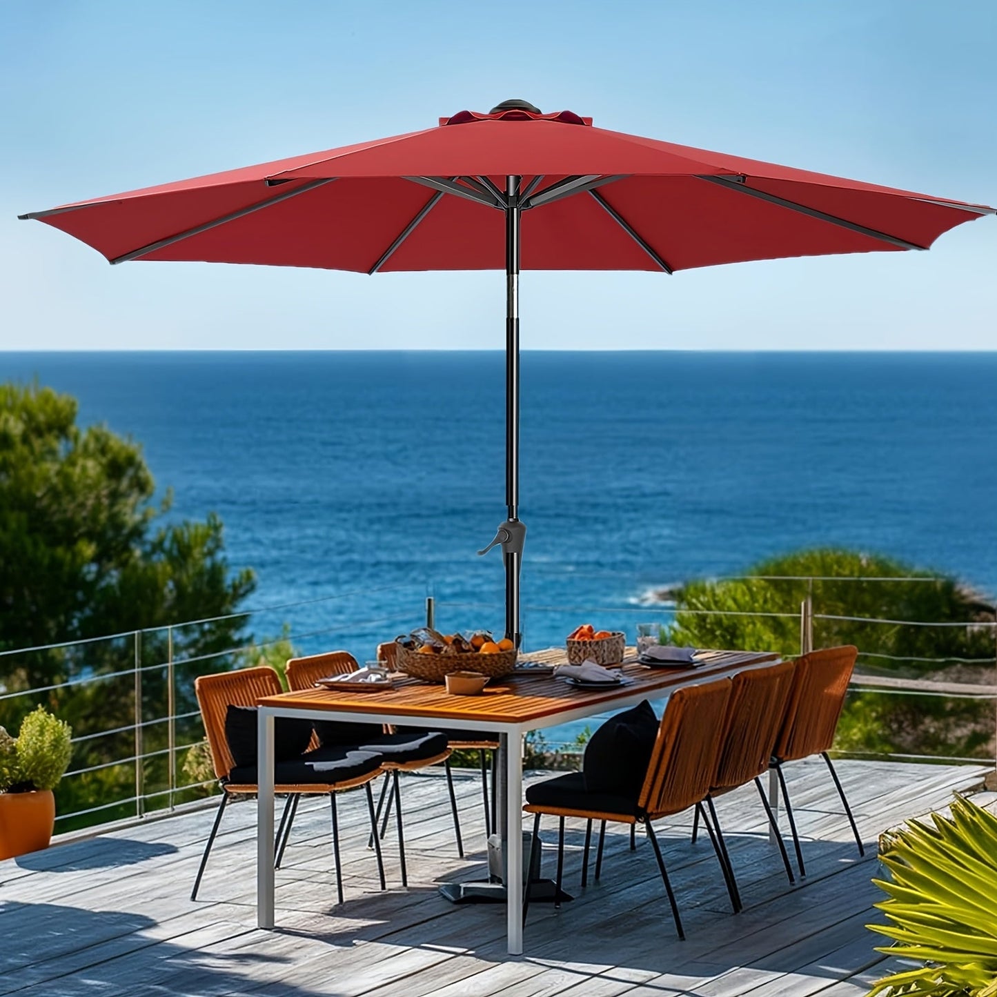 Patio Umbrella shown in the Red Patio Umbrella option