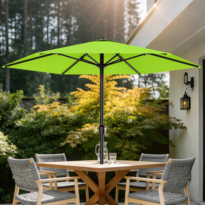 Patio Umbrella shown in the Apple Green, 9FT option