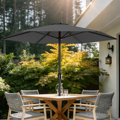 9-Foot Patio Umbrella with Easy Crank, Outdoor Table Umbrella detail image - detail view 10