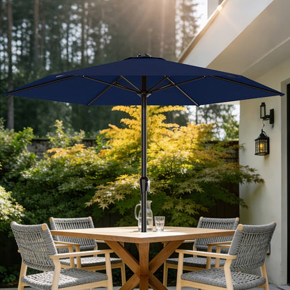 9-Foot Patio Umbrella with Easy Crank, Outdoor Table Umbrella detail image - detail view 16