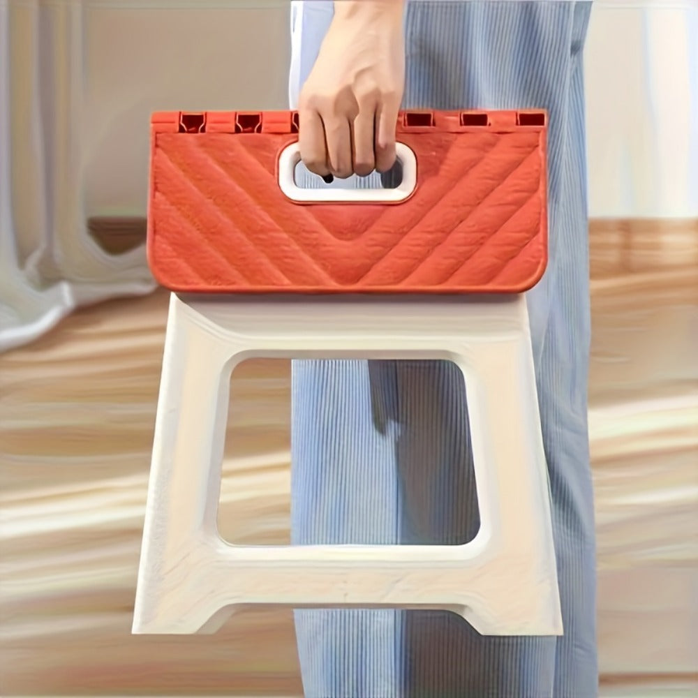 9-Inch Foldable Step Stool with Carry Handle and Non-Slip Base for Bedroom detail image - detail view 7