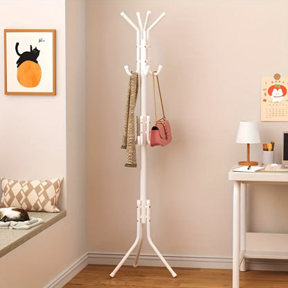 9-Tier Freestanding Coat Rack with Tool-Free Assembly for Entryway detail image