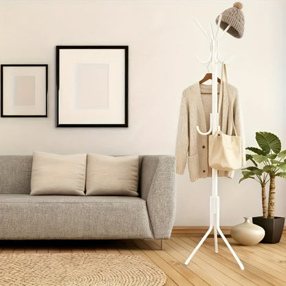 9-Tier Freestanding Coat Rack with Tool-Free Assembly for Entryway detail image - detail view 4