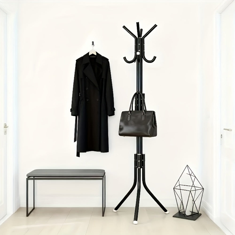 9-Tier Freestanding Coat Rack with Tool-Free Assembly for Entryway detail image - detail view 5