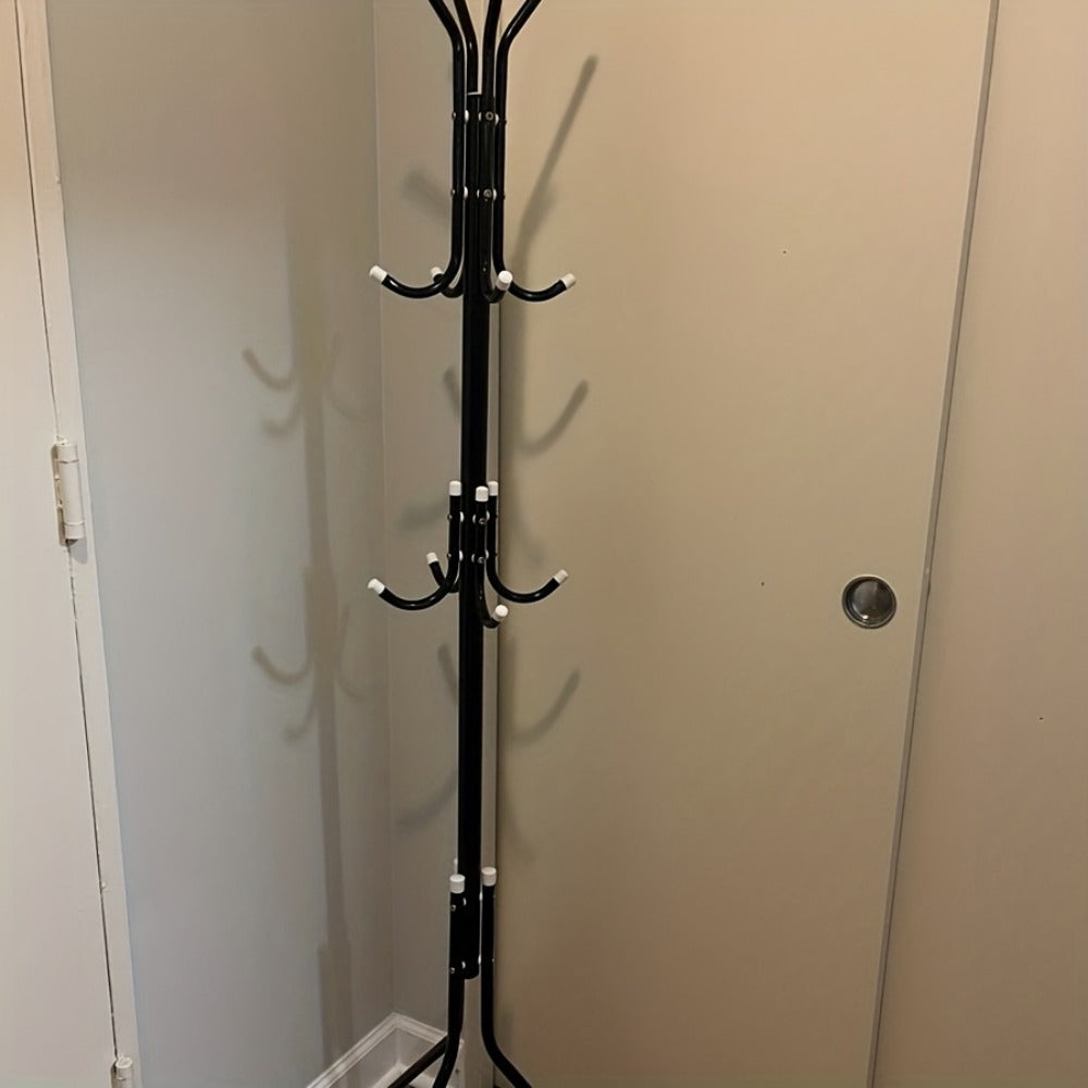 9-Tier Freestanding Coat Rack with Tool-Free Assembly for Entryway detail image - detail view 6
