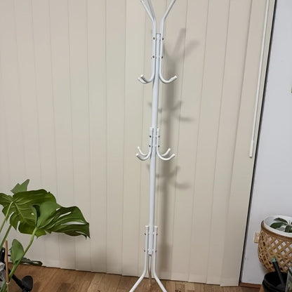 9-Tier Freestanding Coat Rack with Tool-Free Assembly for Entryway detail image - detail view 7