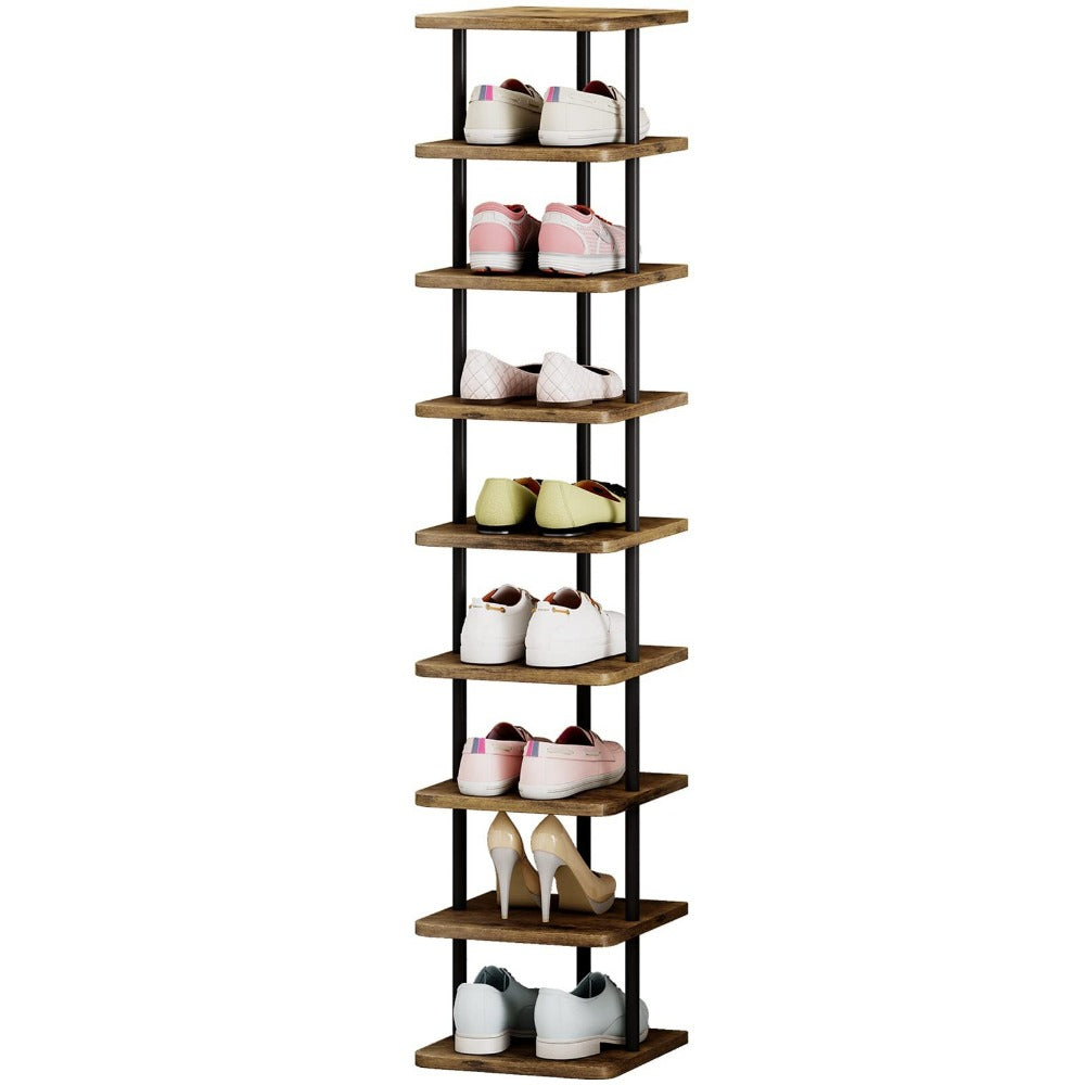 9-Tier Freestanding Shoe Rack, Closet Shoe Shelf for Organized Everyday Storage detail image