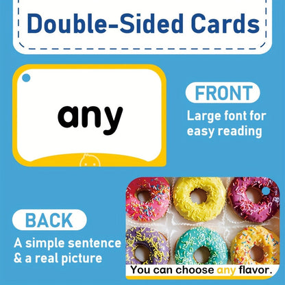 Sight Words Flash Cards 350 Dolch & Fry High Frequency Words, 5 Color-Coded Levels Pre-K to 3rd Grade