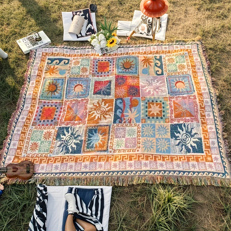 Outdoor Blanket Picnic Blanket Thickened | Waterproof Camping Blanket Beach Blanket Sofa Blanket Garden Mat