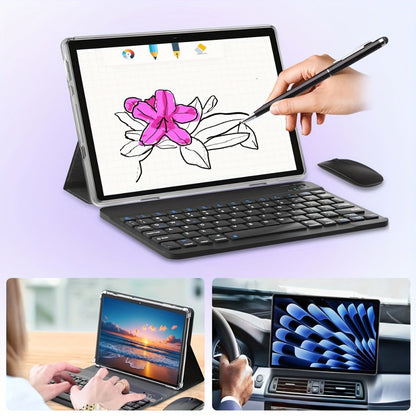Pink 2-in-1 Android Tablet 10.1 Inch 6GB RAM 128GB ROM 5G WiFi with Keyboard Mouse Case Stylus for an Everyday Personal Care Routine