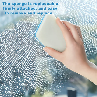 Long-Handle Sponge Cleaning Brush Set with 6, 10 or 15 Replaceable Pads and 23.22-Inch Handle