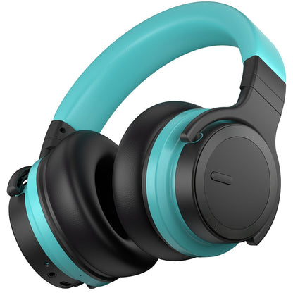 ANC Over-Ear Headphones Wireless 30H Playtime 32dB Noise Cancelling 45mm Drivers Rich for Bedside Audio, Alarms and Room Entertainment