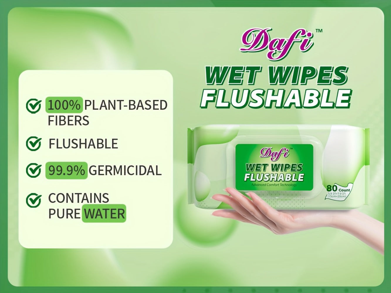 Flushable Wipes for Adults 1200 Count 15 Packs Unscented Toilet Wipes No Alcohol 100% Plant for Entryways, Bedrooms and Living Spaces