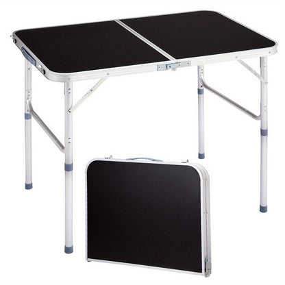 Folding Table 3ft and 4ft Aluminum Alloy Picnic Design with Two Height Positions and Fold-Flat Carry Case