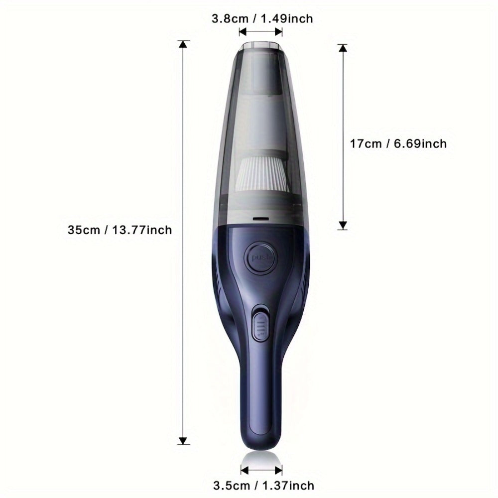 Model 901 Cordless Car Vacuum Cleaner with 5000Pa Source Rating, USB Charging, One-Button Bin and Six Finishes