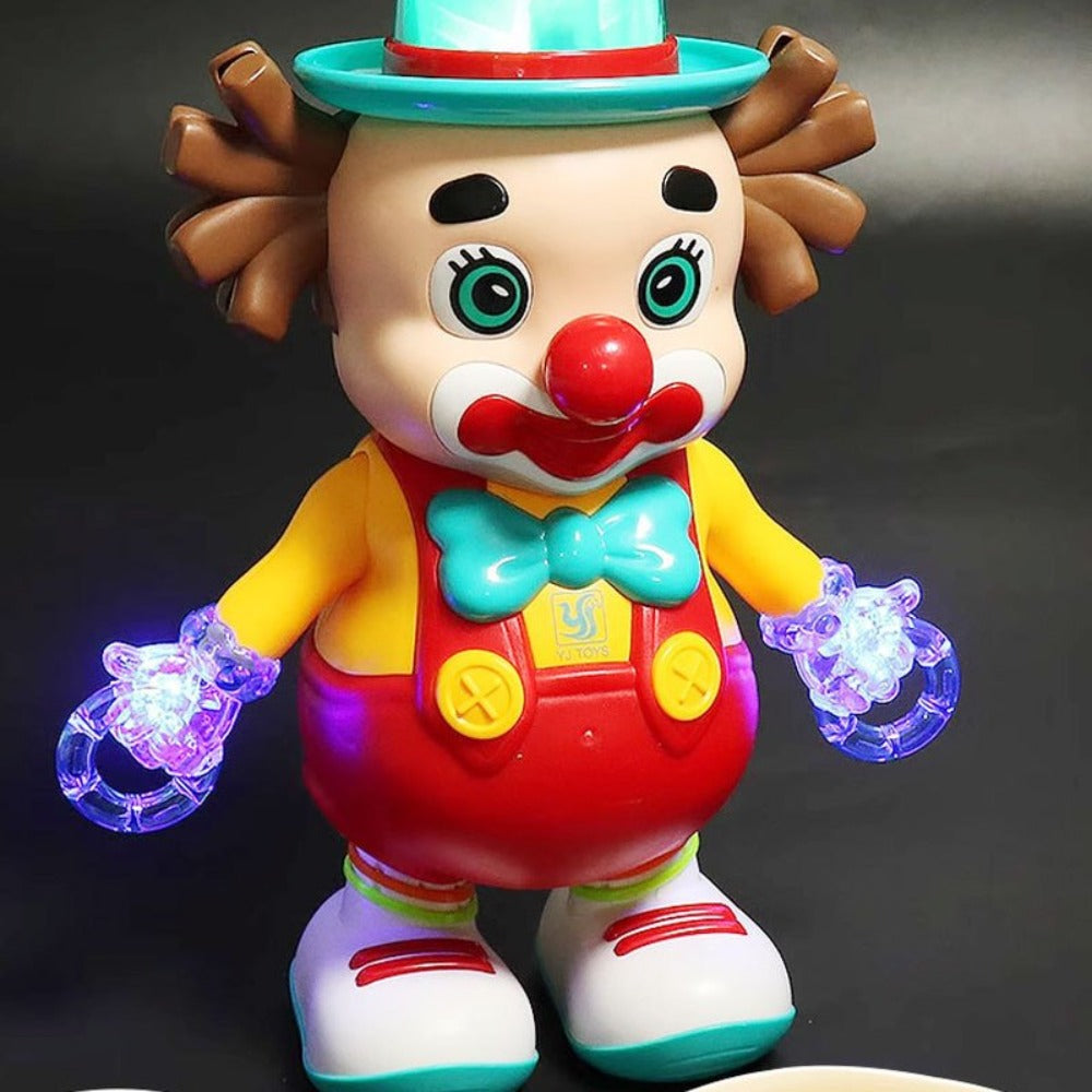 Dancing Clown Toy Doll with Light & Music, Swinging Fidget Toy for Kids Boys & Girls, Funny Weird Halloween Decoration