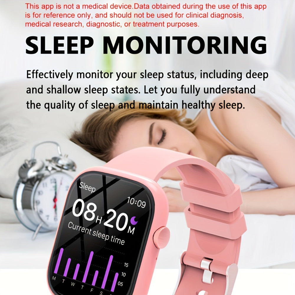 Pink Smartwatch for Women & Men for an Everyday Personal Care Routine, with the Listed Configuration