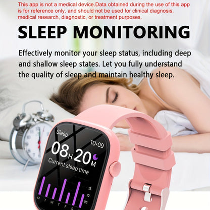Pink Smartwatch for Women & Men for an Everyday Personal Care Routine, with the Listed Configuration