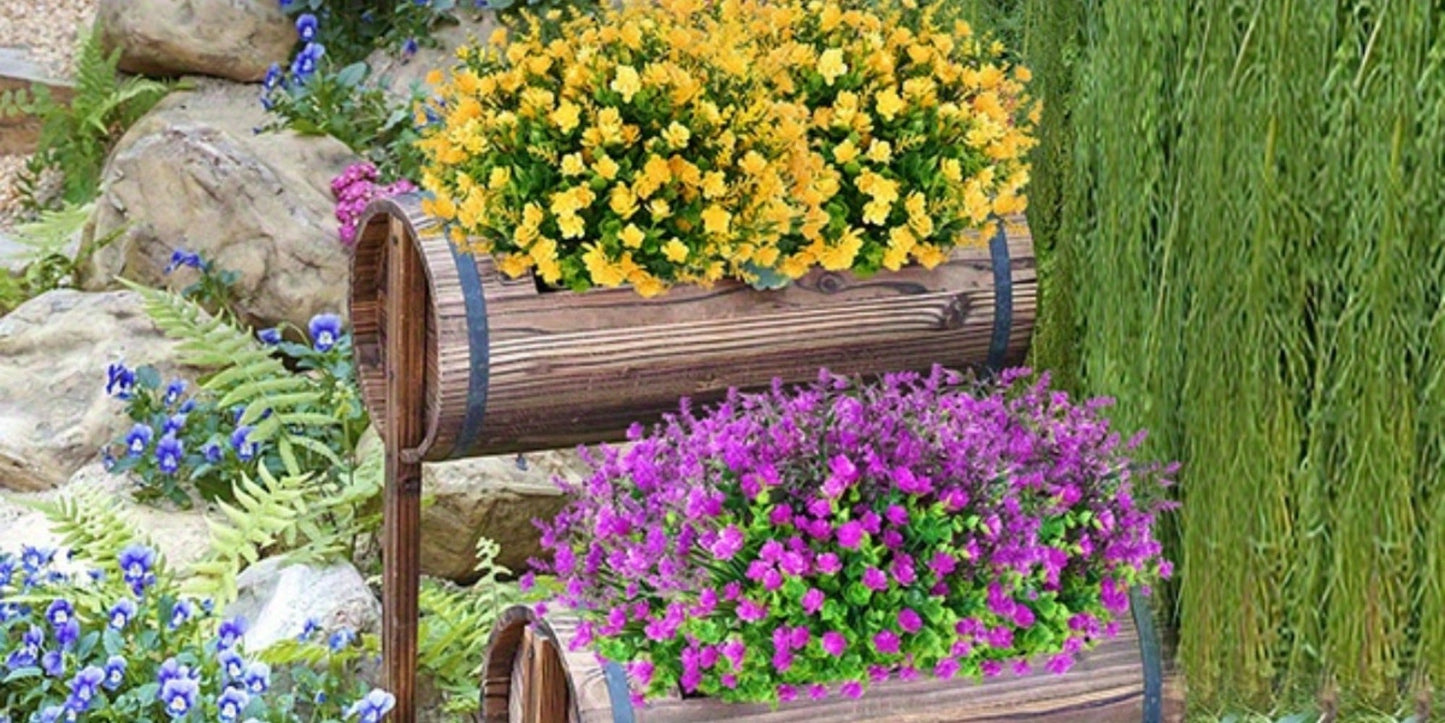 Artificial Flowers Multicolor Daisy Bundles in 9, 18, 27 or 36-Pack Options for Planter Displays