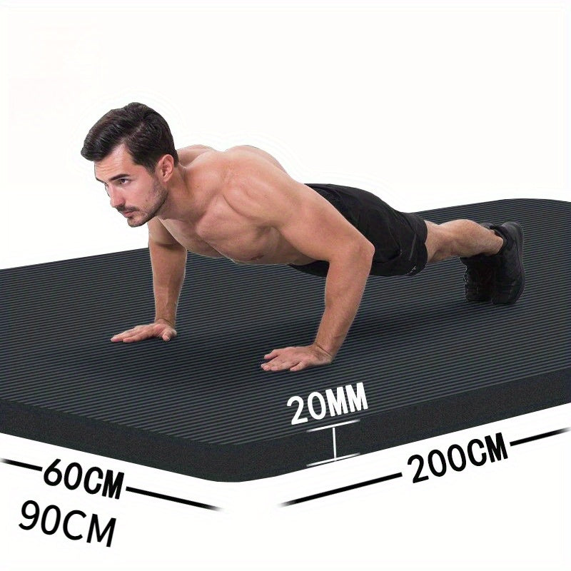 Extra Thick Yoga Mat 20mm – Extra Long 79 x 35 Inch Non-Slip Exercise Mat for Men, High-Density Cushioning for Pilates, Fitness