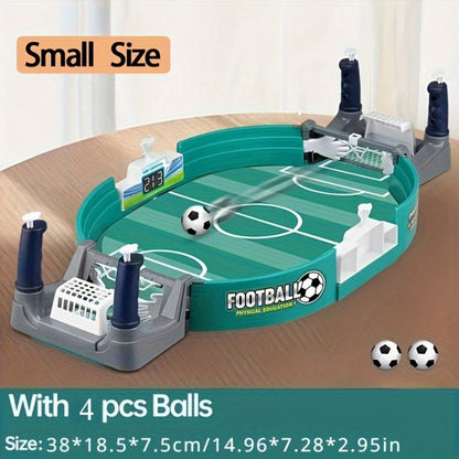 Table Football Game for Kids & Adults, 2-Player Tabletop Soccer Duel Board Game, Family Fun Indoor Game Night Gift for Boys Girls Teens