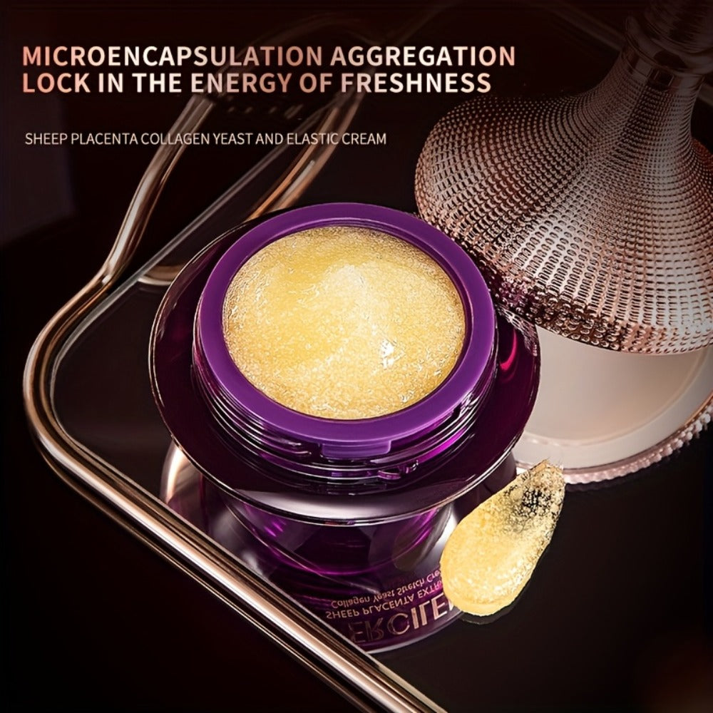 Collagen Face Cream 50g with Sheep Placenta, Hyaluronic Acid & Niacinamide, Deep with Plant Squalane for Firm
