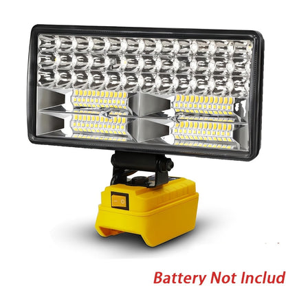 Cordless LED Work Light for DeWalt 20V Battery, 30W/90W 1800/5400 Lumen LED Floodlight, Battery Powered Work Light for Automotive